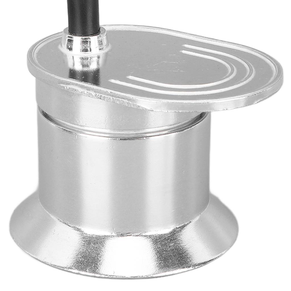 50 ml Einzelröhrchen Moka-Kanne Tasse Aluminiumlegierung Ausguss Herdplatten Italienischer Kaffeebereiter für Outdoor-Partys Reise Küchenzubehör