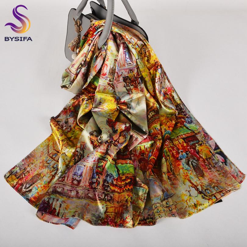 [BYSIFA] Grey Pink Peony Women Satin Long Silk Scarf Shawl Chinese Style Scarves Printed Fall Winter Female Head Scarf 160*70cm