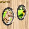 Durable Acrylic Pet Peek Window Dome With Air Holes Dog Fence Window Transparent Cat House Window for Puppy