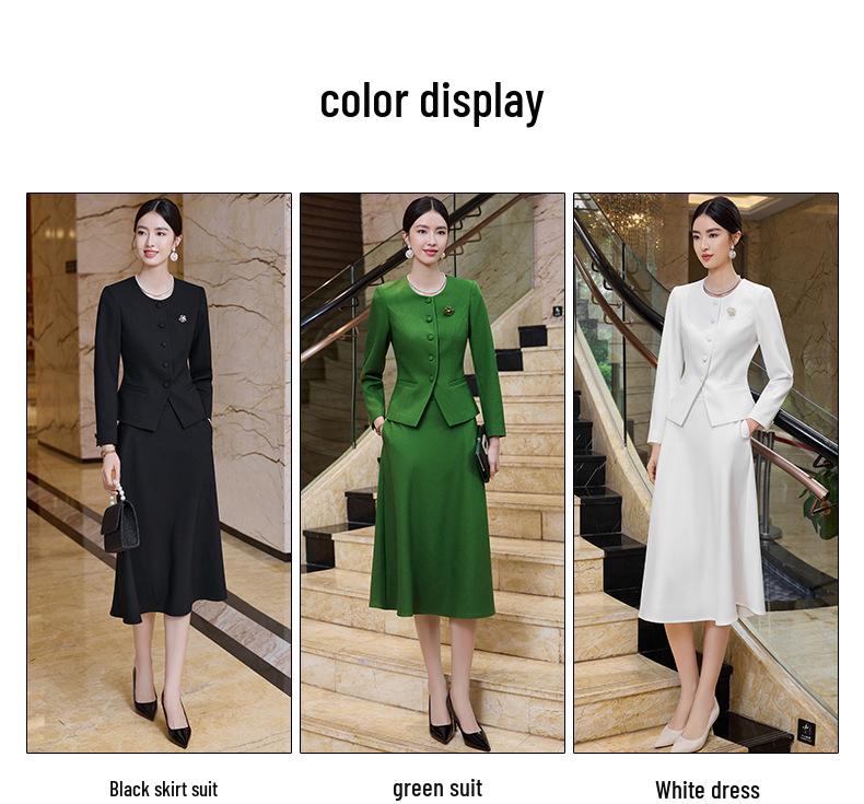 High-End Professional Women's Suit: Elegant Skirt and Blazer for Marketing and Events