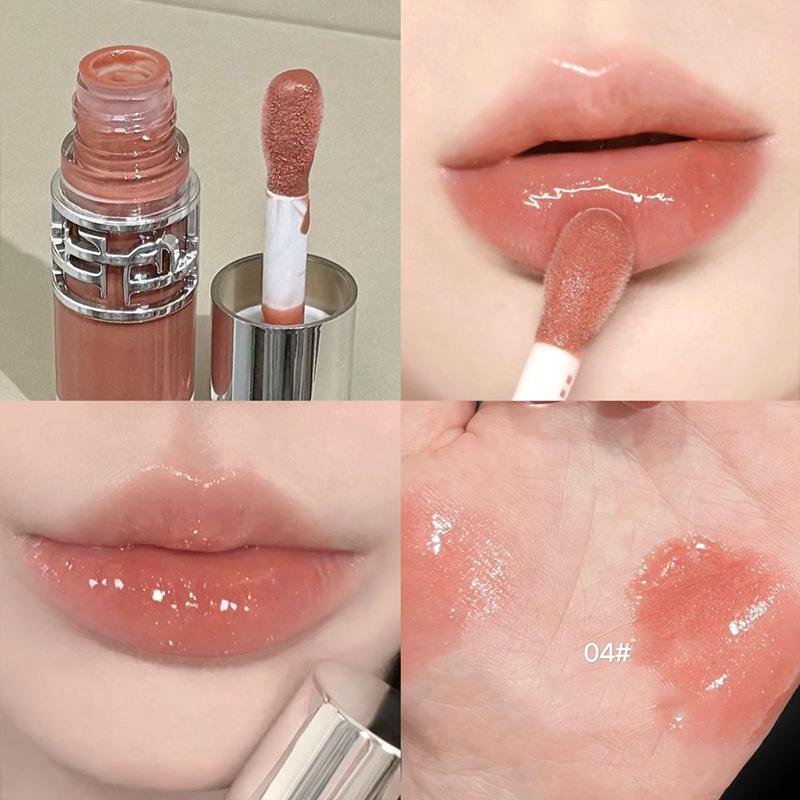 

Прозрачный увлажняющий блеск для губ, увлажняющий, для сухих губ, зеркальная помада, макияж, кристальное масло для губ, зеркальная глазурь для губ, тинтованный плампер 5g