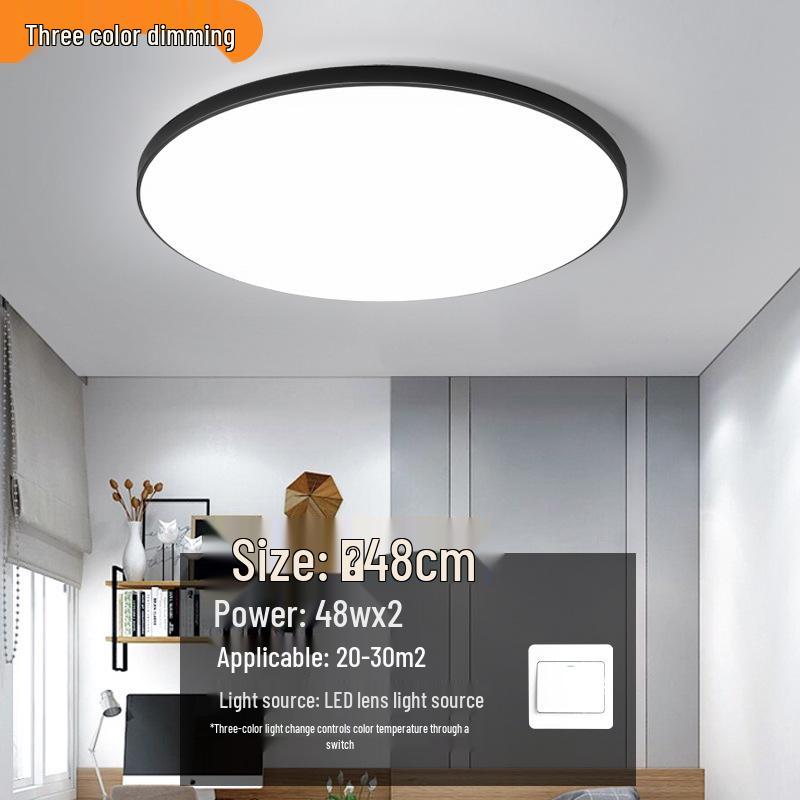 Round Waterproof LED Ceiling Light for Kitchen, Bathroom, Bedroom, Balcony, or Corridor