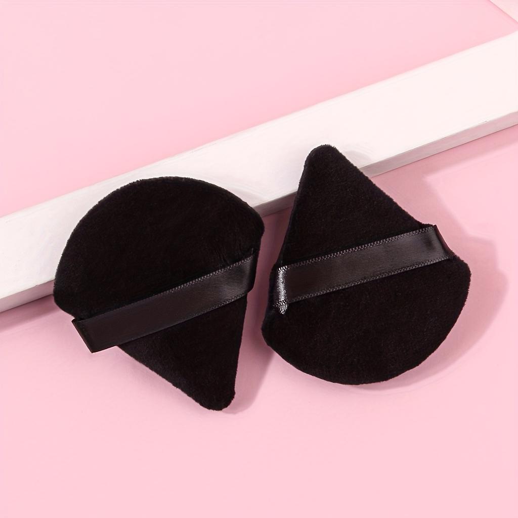 10PCS Triangle Powder Puff Soft Makeup Sponge For Face Eyes Contouring Shadow Cosmetic Washable Mini Velvet Foundation Puff