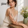 Tatuaggi Temporanei per Gambe 1 Foglio Adesivi per Tatuaggi Impermeabili Fiori Foglie Tatuaggi