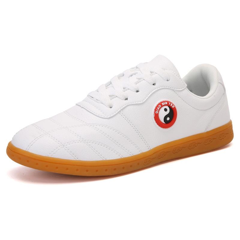 Tai Chi shoes women's soft leather beef tendon sole martial arts training shoes men's Tai Chi practice shoes sports shoes elderly shoes