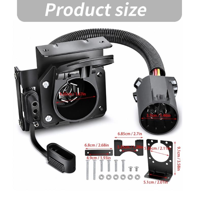 Trailer Light Wiring Interface for 12 V Electrical Circuits, Bringing Tail, Brake, and Turn Signal Connections into One Electrical Point