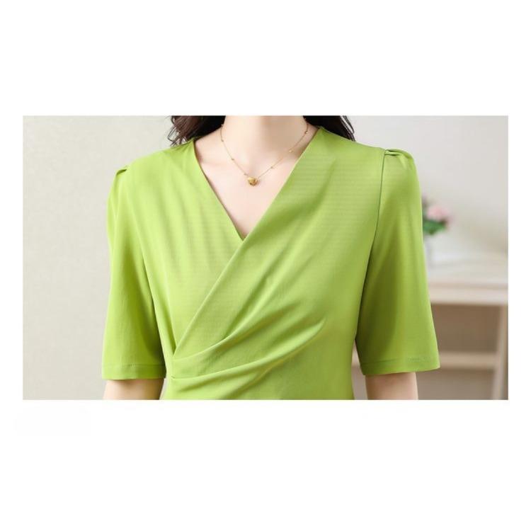 Luxury French Summer Dress for Women Plus Size Slim Fit Elegant Flowy Chiffon Maxi Dress