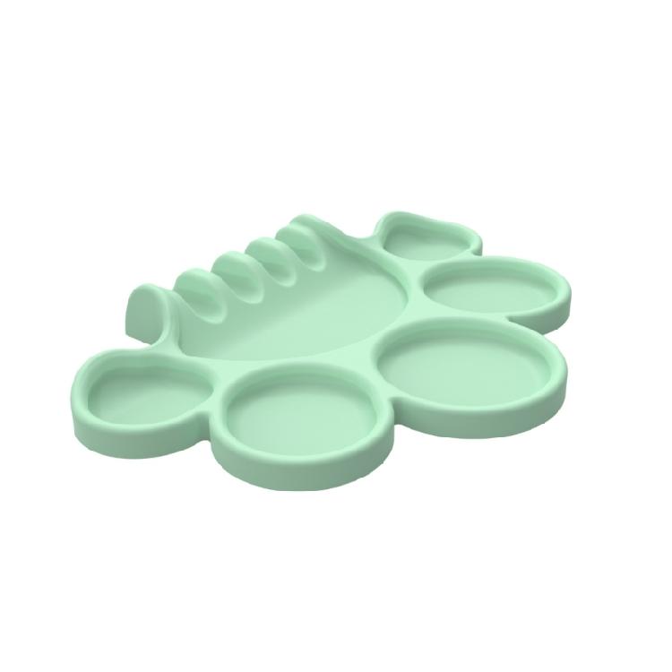 Reusable Silicone Painting Palette For Children's Art Projects Light Weight Design Paint Mixing Tray For Easy Storage