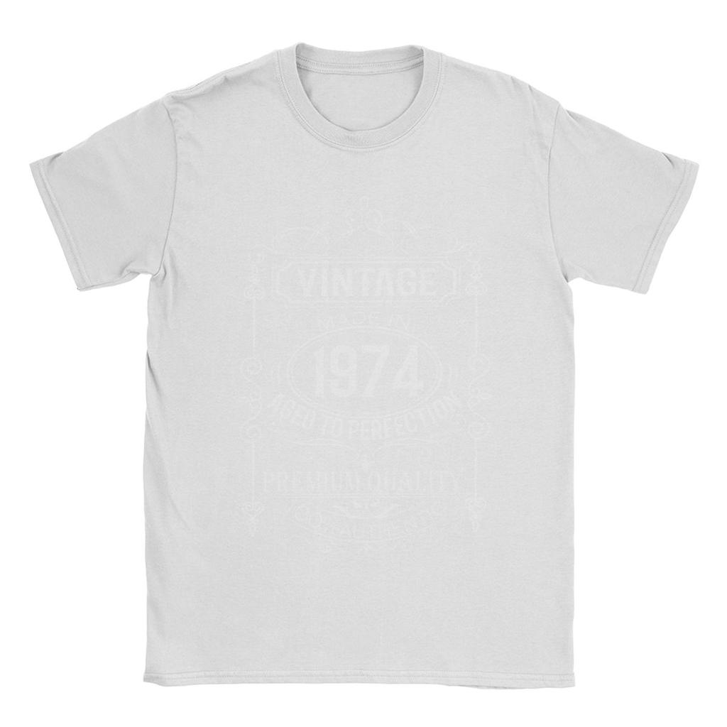 Vintage 1974 Limited Edition Made In 1974 T Shirt for Men 100% Cotton Vintage T-Shirts 50 Years Old Tee Shirt Tops Plus Size