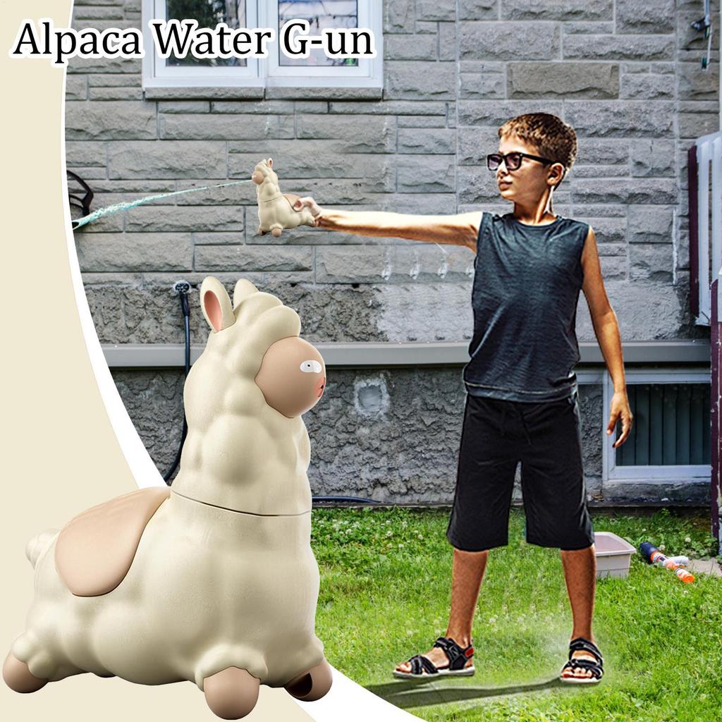 Water Squirter for Kids Cute Alpaca Squirter Water Toys Interactive Portable Animal Pool Toys Family Fun Outdoor Games
