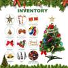 2025 New Year 50cm Christmas Tree Desktop Xmas Light Navidad Insert With Home Party Small Mini Set Gift Creative Diy Felt Lights