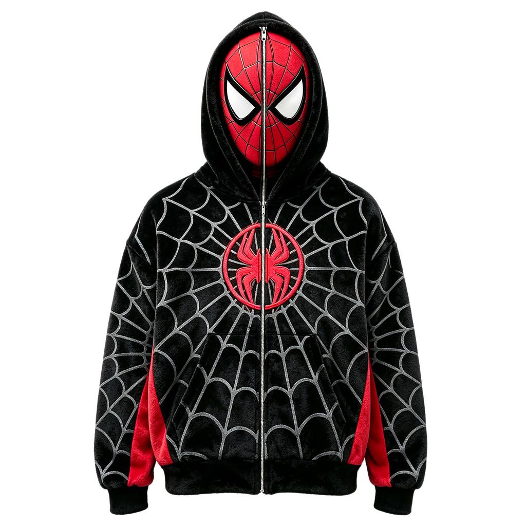 Funny Face Print Long Sleeve Hoodie for Adults and Kids