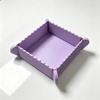 Silicone Magnetic Storage Box Non-slip Foldable Camping Plates Collapsible Snack Tray  Hiking