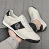 Leather Running Shoes for Men Casual Skate Shoes Sneakers-luxury Skateboard Trainers Free Shipping