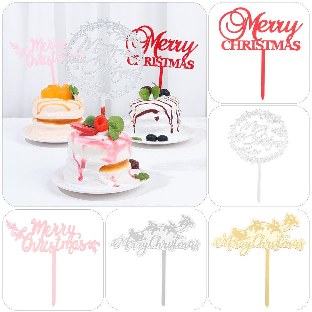 

Модные подарки, свадебные украшения, рождественский акриловый декор, товары для рождественской вечеринки, топпер для торта