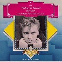 

7inch Record BILLY FURY - Halfway To Paradise / Last Night Wa OG9329 Old Gold UK Rock Used