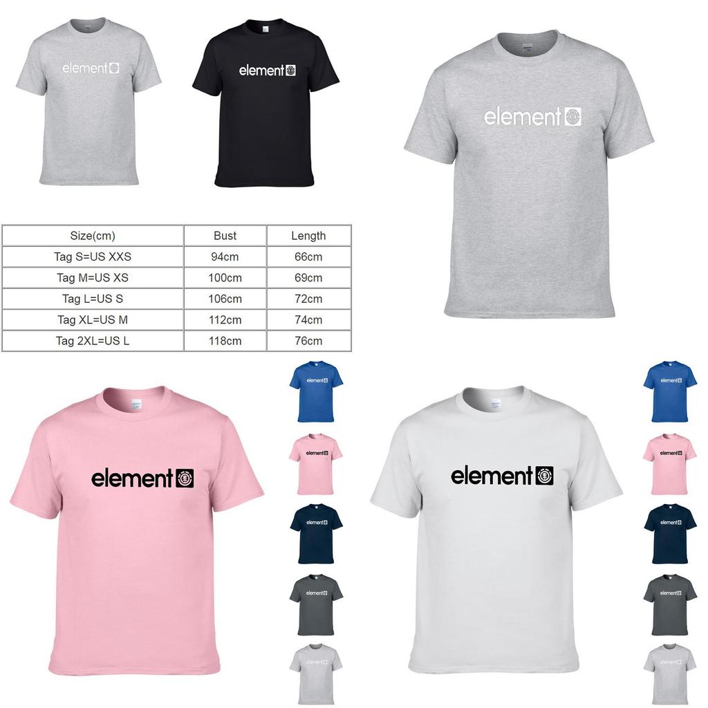 Premium Cotton Blend Element Printing Tees For Men And Women With Short Sleeves