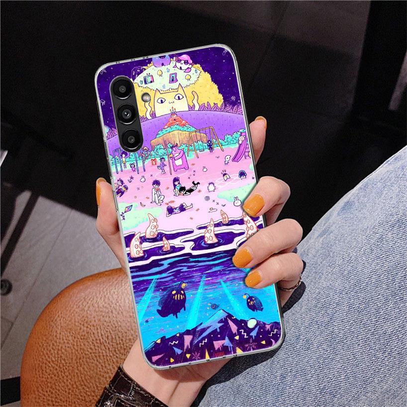 Game O-Omori Cartoon Phnoe Case for Samsung Galaxy A17 A37 A57 A16 A26 A36 A56 A15 A14 A13 A55 A54 A53 A35 A34 A33 A25 A24 A23 A
