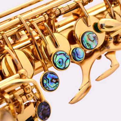 9Pcs Saxophone Key Button Smooth Surface Wear Resistant Inlays Accessory Abalone Shell Sax