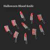10Pcs Artificial Fake Blood Knife Halloween 3D Nail Charms Punk Metal Alloy DIY Nail Jewelry Manicure Nail Art Decoration