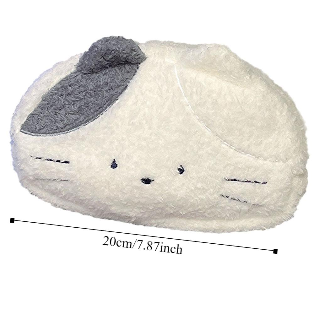 Large Capacity Cat Plush Pencil Case Plush Bag Cartoon Plush Pen Bag Cat Pencil Pouch  Stationery