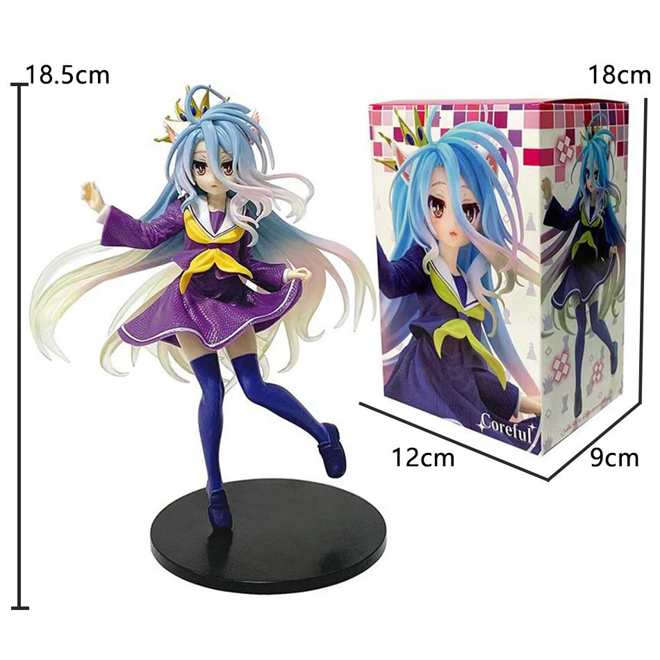 Anime NGNL No Game No Life Weiß " 18,5CM Shiro PVC Modell Actionfiguren Modellsammlung Ornament Spielzeug Weihnachtsgeschenk Auf Lager
