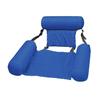 Foldable Inflatable Floating Row Pool Float Inflatable Chair Backrest Recliner Swimming Pool Water Hammock Beach Lounger Piscina