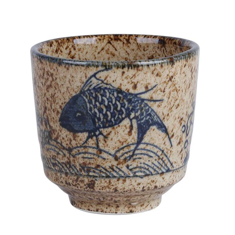 Chinesische Retro-Keramik-Teetasse, Keramikbecher, japanische Sake-Tasse, Geschirr, Teetassen, persönliche Einzeltasse, Trinkgeschirr, süße Tasse
