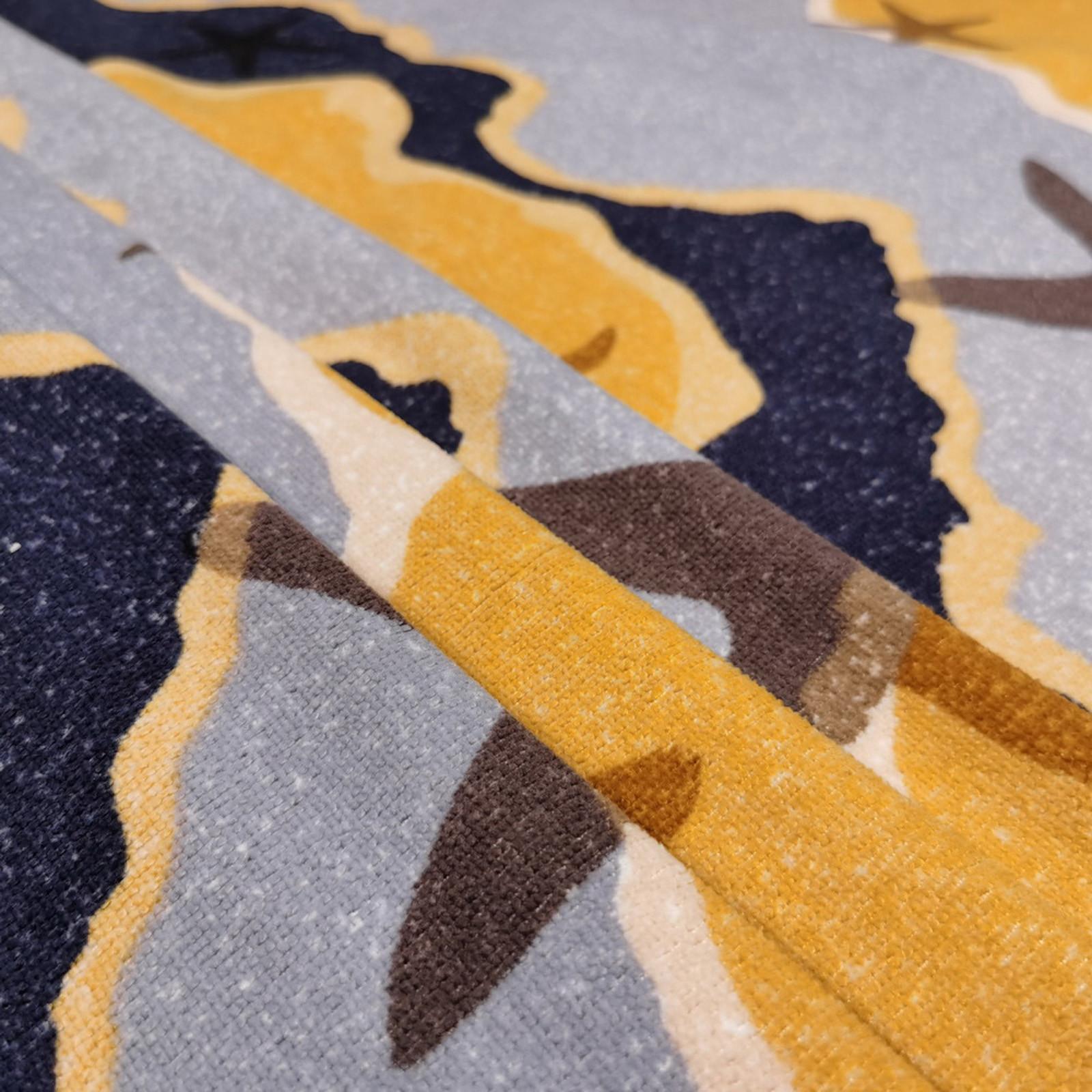 (Курица Кунг Пао)Пляжное полотенце из микрофибры Негабаритное супер впитывающее банное — фото 5