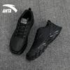 Anta Running Collection Slip Resistant Abrasion Resistant Low top Running Shoes Men's Black Sneakers 912355581-14