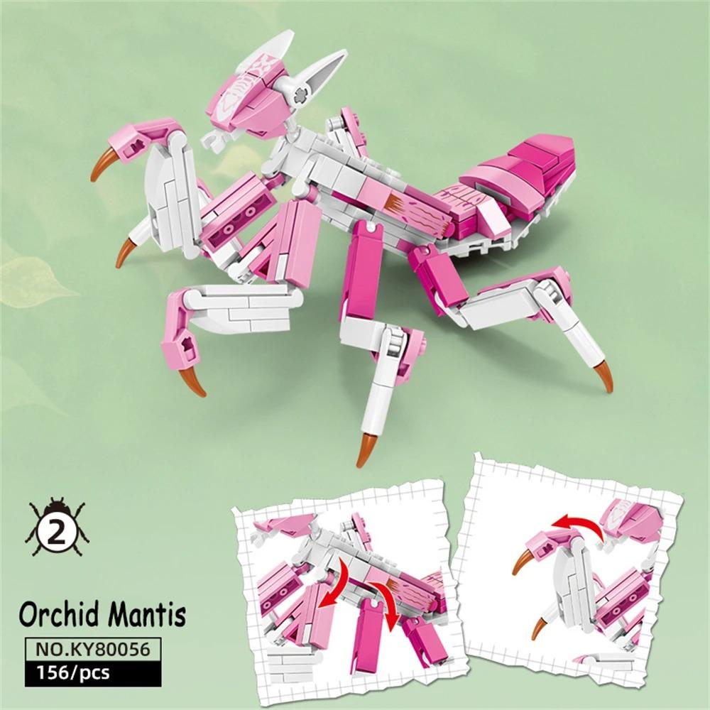 Libellen-Insekten Mini-Baustein-Set - STEM Pädagogisches Meereslebewesen-Spielzeug für Kinder Fördert Kreativität & Meeresleben-Lernen