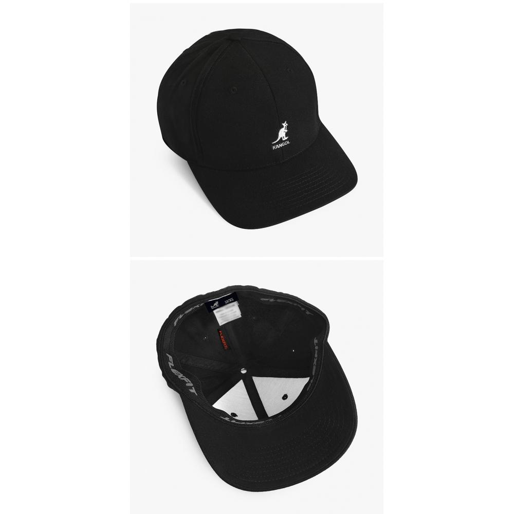 Kangol 8650bc Black Flex Fit Wool Ball Cap