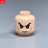 10pcs MOC Bricks Printed Head Beard Men Woman Face Cool Expression Building Blocks Model Kids Toys Gifts