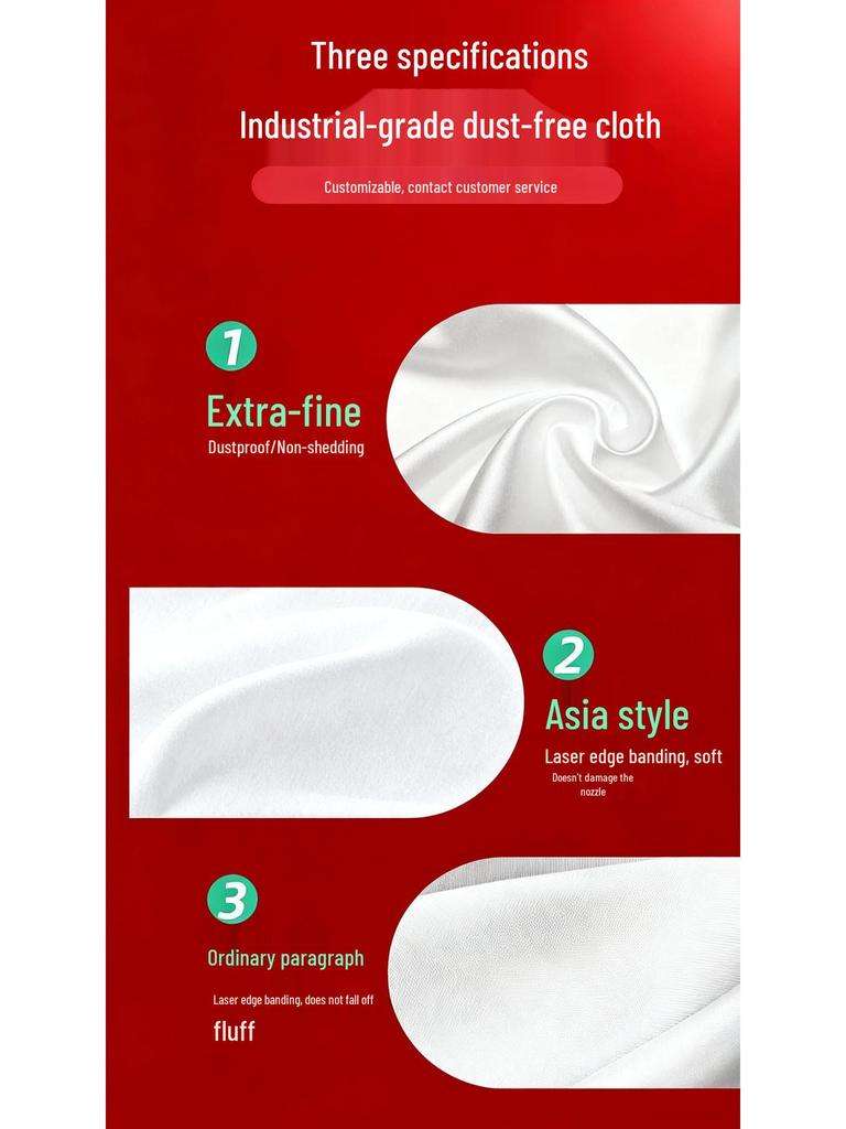 Lint-Free 3008 Microfiber 4x4 Wiping Cloth for Phone, Lens & Screen Dust Removal