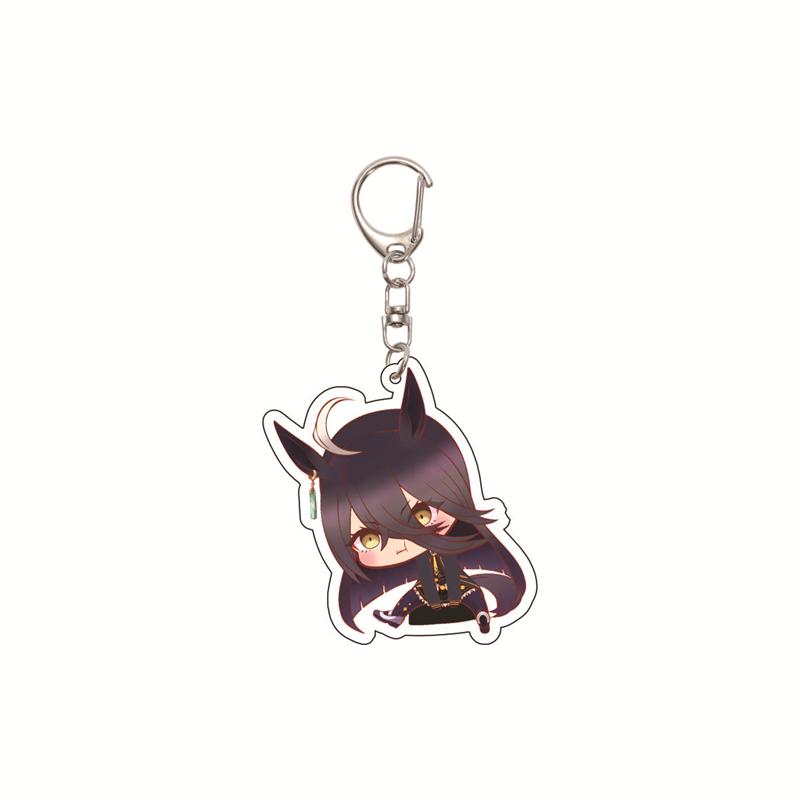 6CM Cute Anime Pretty Derby Shuttle Mejiro Mcqueen Symboli Rudolf Kawaii Acrylic Keychain Game Jewelry Cosplay Props