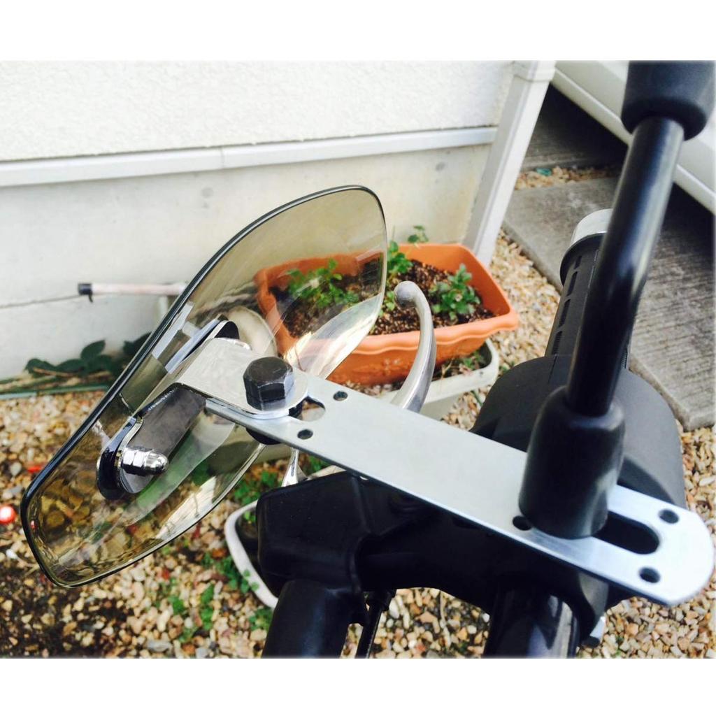 AQIMY Universal Knuckle Guards for and Stone UV Brown Harley, Honda, Yamaha, Suzuki, Windshield, Protection, Protection, Acrylic,