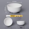 SHALL White Melamine Rice & Soup Bowls