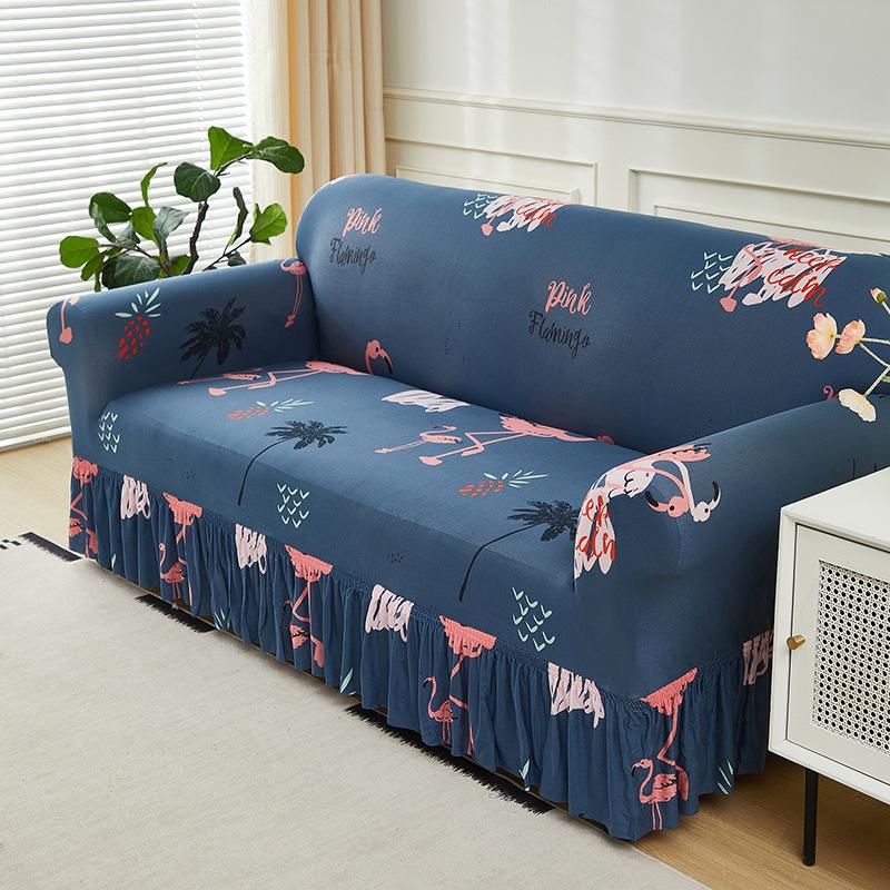 Elastic Sofa Cover All-Inclusive Cover Nordic Style Sofa Cover Non-Slip Fabric Skirt Sofa Cover