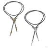 Charm Pendant Bolo Tie Western Cowboy Rodeo Leather
