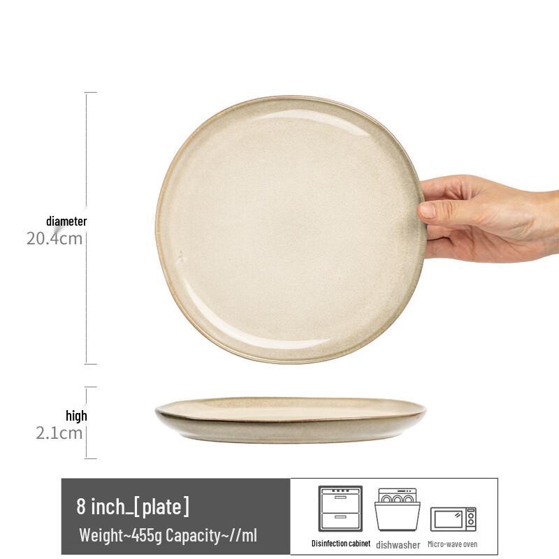 ZISIZ Ceramic Bowl and Plate Set