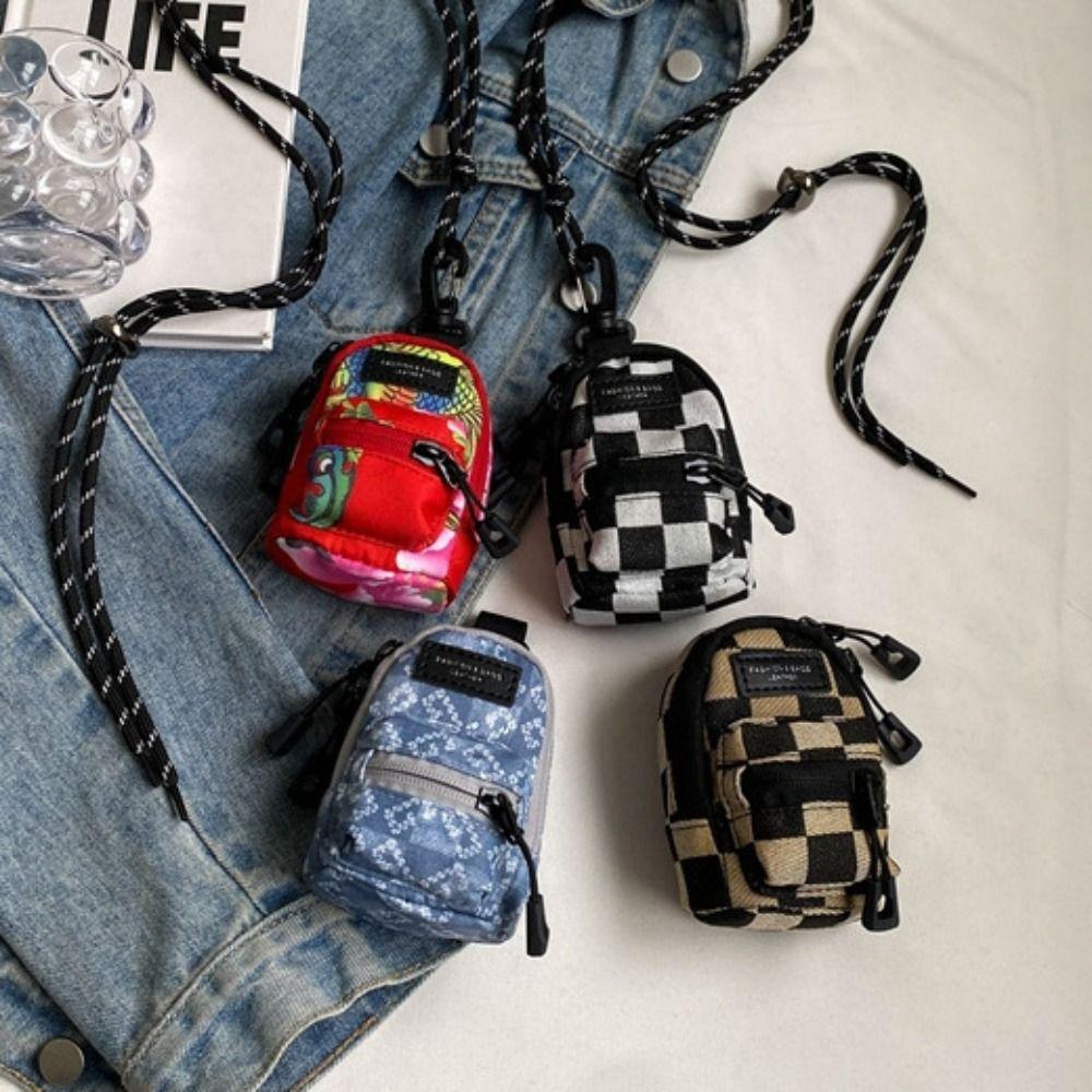 

Protective Case Money Purse Bag with Lanyard Earphone Bag Creative Bag Accessories Outdoor Style C