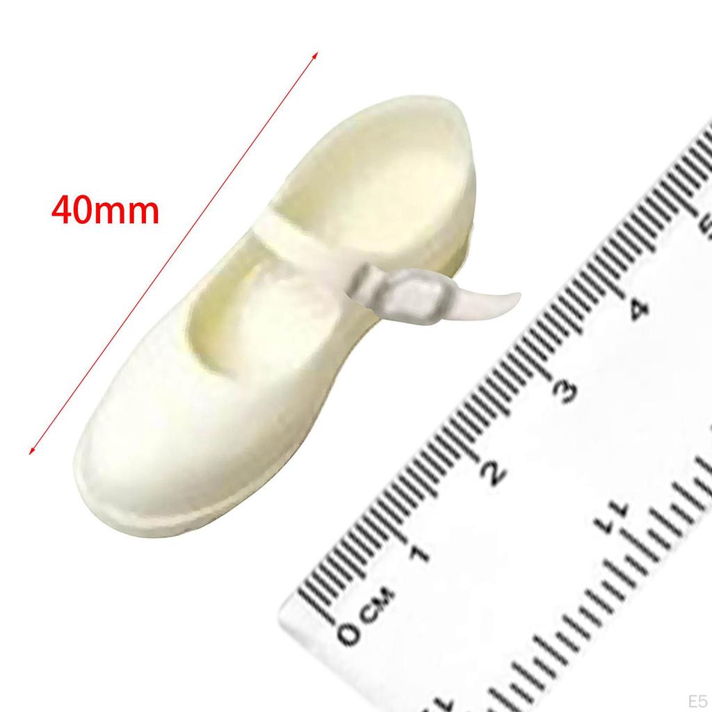 1/6 Scale Casual Footwear Low Block Heels for 12'' Female Action Figure Accessories