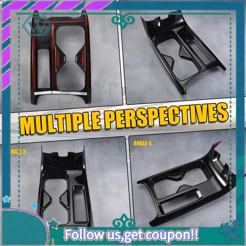 AA92-Car Center Console Water Cup Holder Decoration Cover Trim Stickers For Honda HRV HR-V Vezel LHD