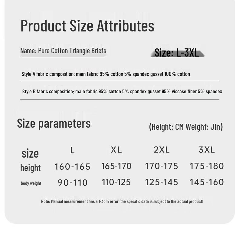 Mao Ren Men's Pure Cotton 10A Antibacterial Trunk Briefs 4-Pack