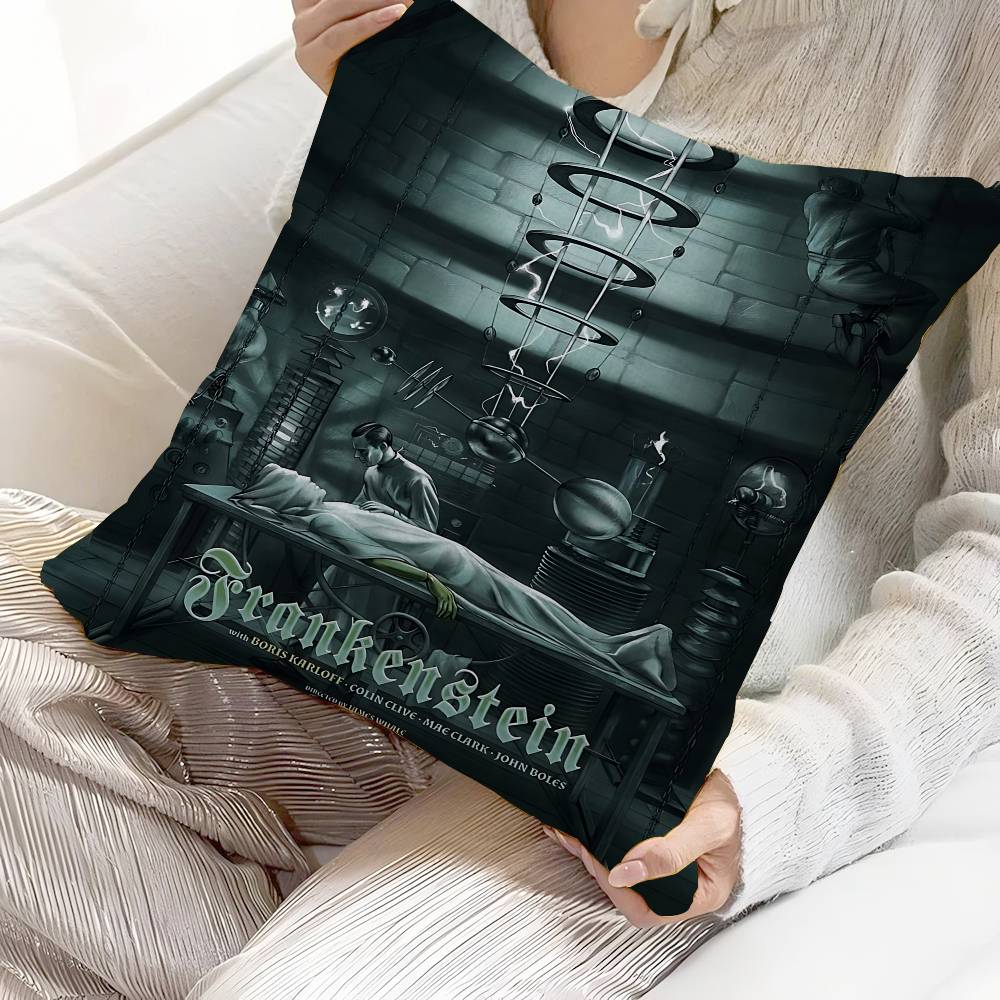 Винтажный Франкенштейн Универсальные Монстры Ужасы Подушка Аниме Подушка Диван Кровать Подушка для Головы Наволочка Чехол для Подушки 45x45 См Мода 12x12Inch