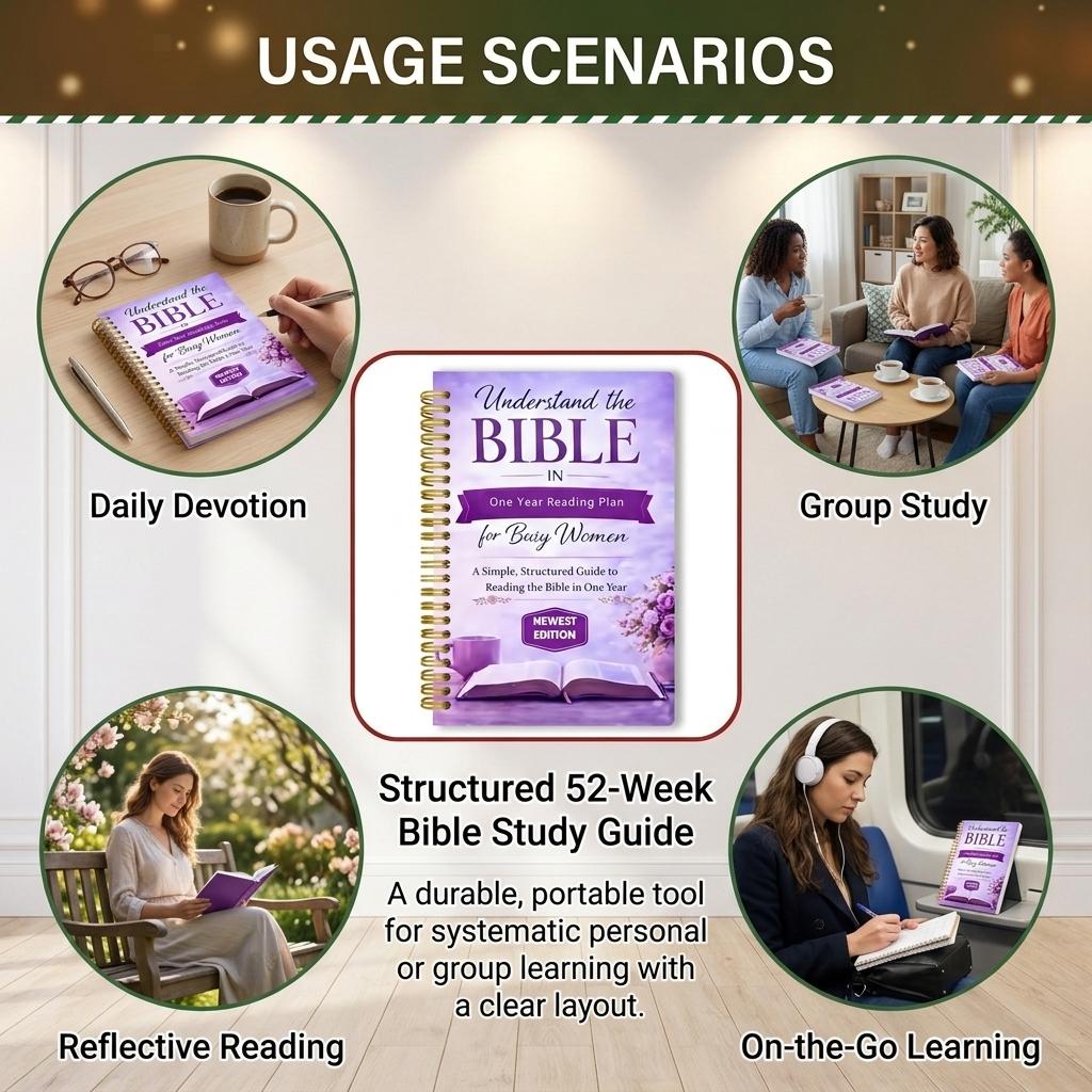 52 Week Cycle Bible Study Guide Structured Learning Tool For-Personal Or Group Use High-Quality Printing Durable Material