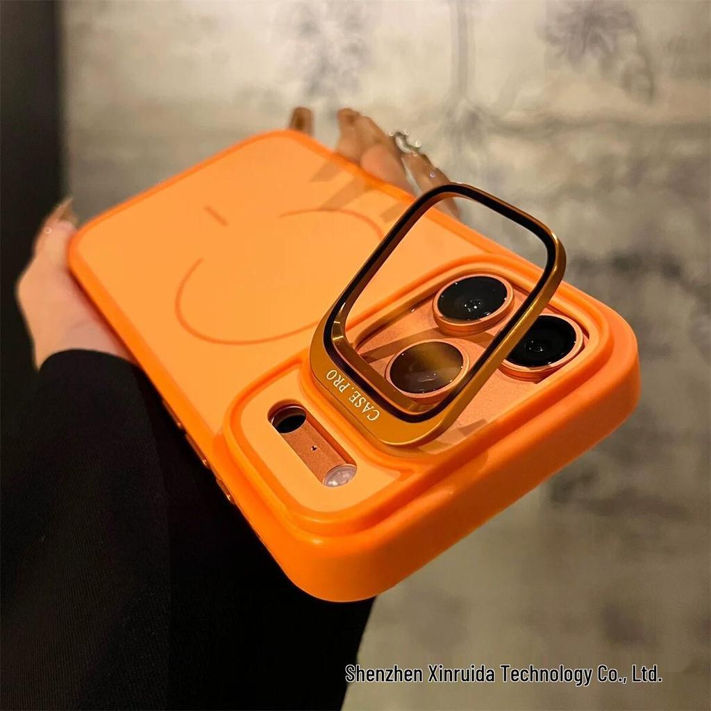 iPhone 17 Pro Max Case with Lens Protector, Stand, Matte Finish, Magnetic, Drop-Proof.