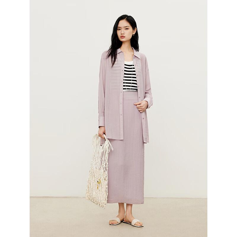 Gejin Summer High-Waist Midi Skirt S