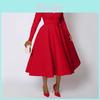Elegant Long Sleeve Dress With High Waist For Casual And Party Wear