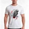 African Grey Parrot Tshirt Summer Casual Cotton Tee Oversized Streetwear Tops Vintage Graphic Print Loose Fit Short Sleeve